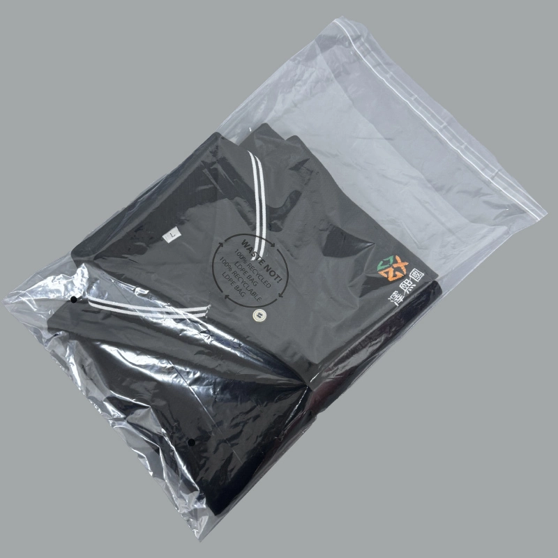 Zeal X lancia un sacchetto di plastica eco -amichevole riciclato al 100% GRS con stampa personalizzata e resistenza alla lacrima pesante