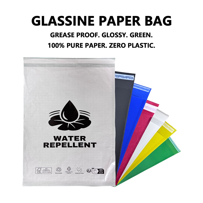 Il sacchetto di carta glassine personalizzato per l'imballaggio di abbigliamento aiuta i marchi a sostituire gli imballaggi in plastica