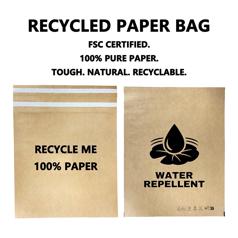 Le buste postali personalizzate in carta riciclata aiutano i marchi a ridurre i rifiuti di imballaggi in plastica