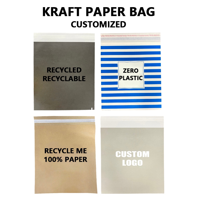 I sacchetti di carta Kraft riciclabili personalizzati aiutano i marchi a migliorare le soluzioni di imballaggio sostenibili