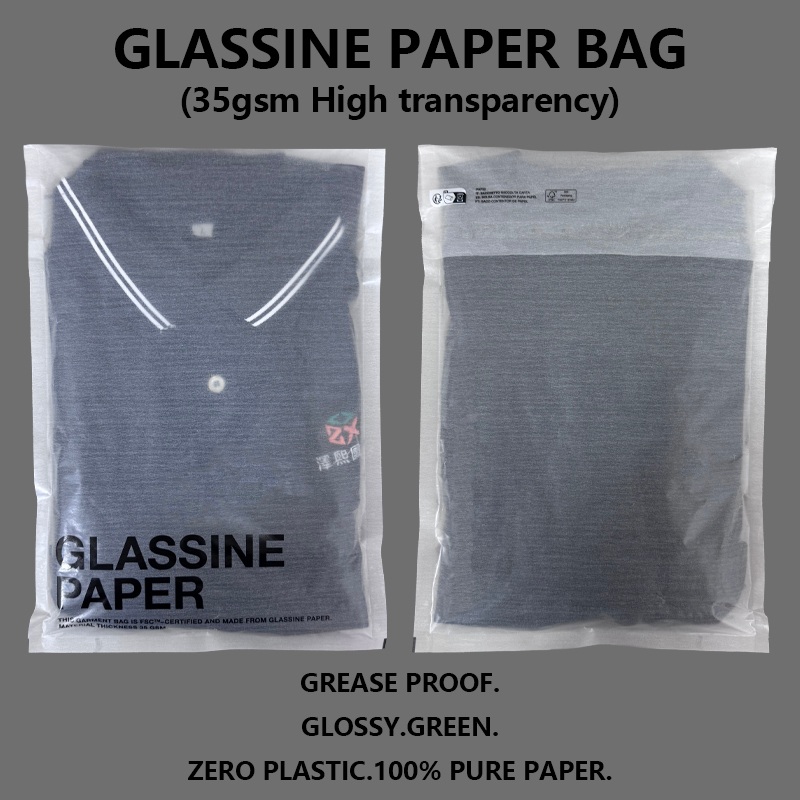 Zeal X lancia sacchetti di carta glassine personalizzati ad alta trasparenza per aiutare i marchi di moda a passare agli imballaggi senza plastica