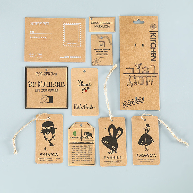 Etichetta personalizzata in carta kraft