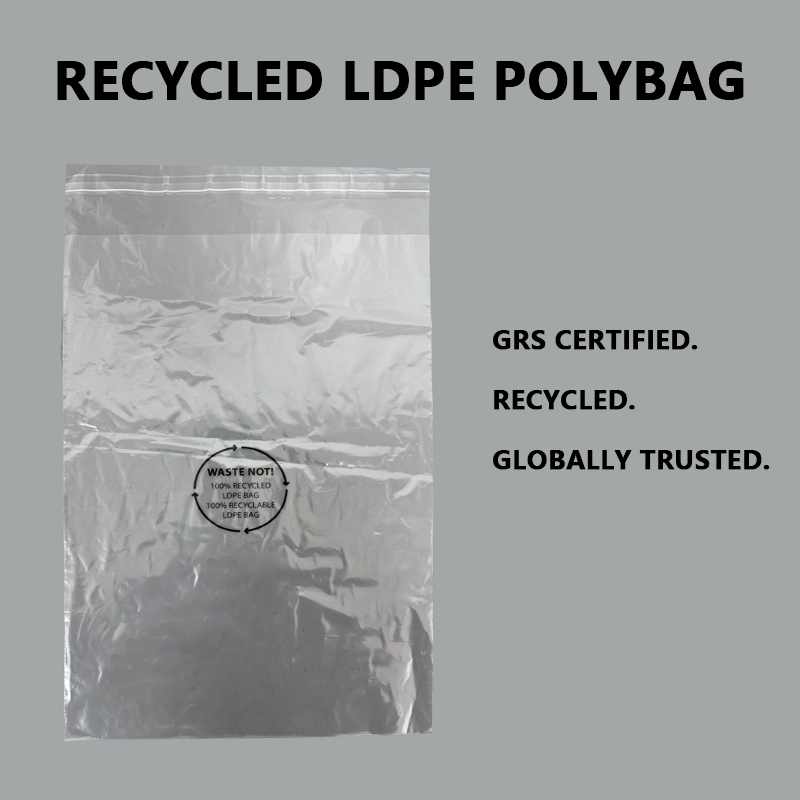 Sacchetti in polietilene LDPE riciclato certificati GRS
