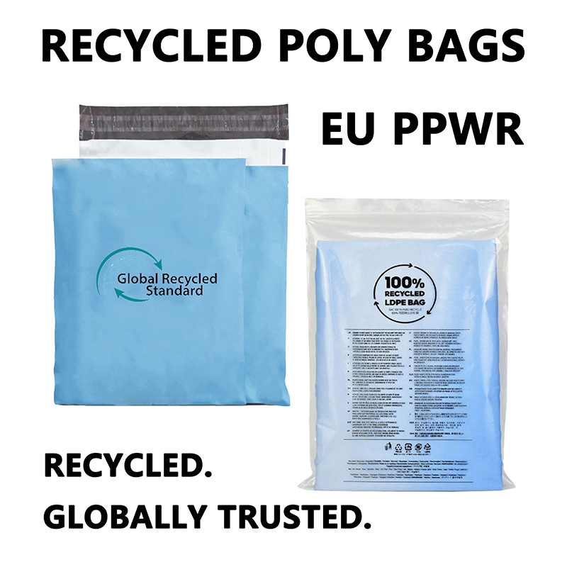 Sacchetti per imballaggio in LDPE riciclato GRS
