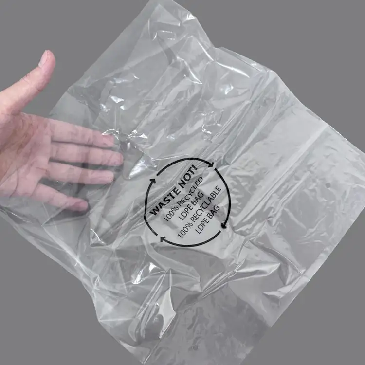 Sacchetti di plastica riciclati GRS