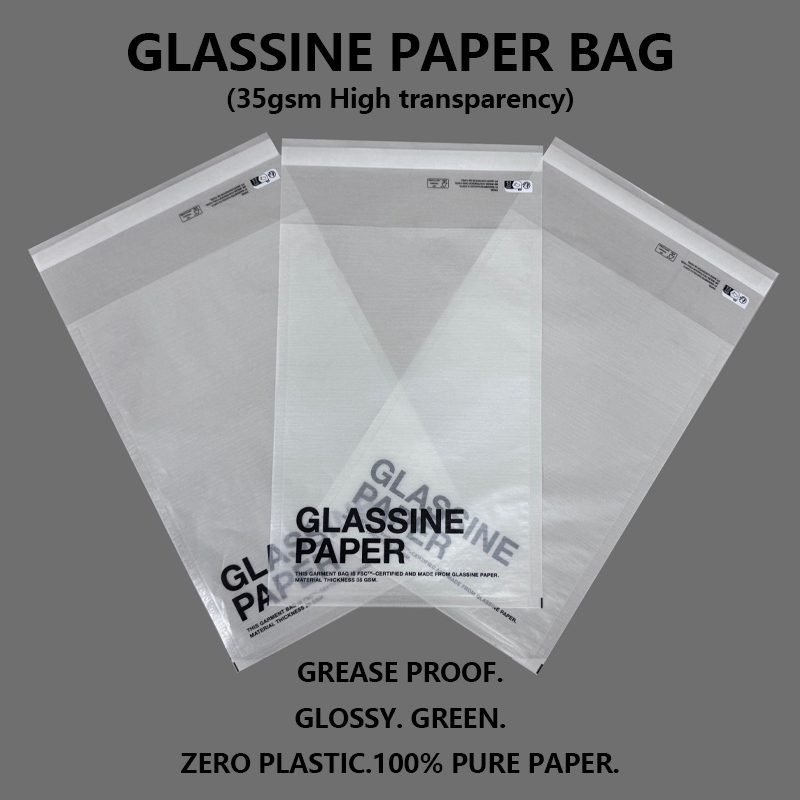 EU PPWR Custom High Transparency Glassine Paper Bag